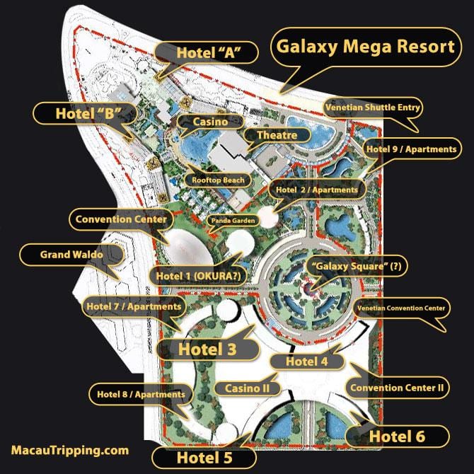 galaxy Macau grindų žemėlapį
