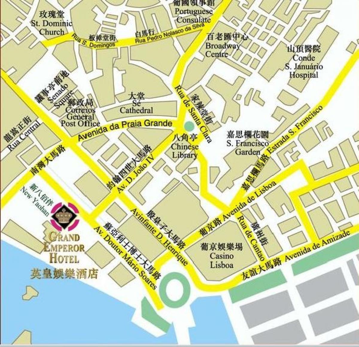 žemėlapis Macau sauna