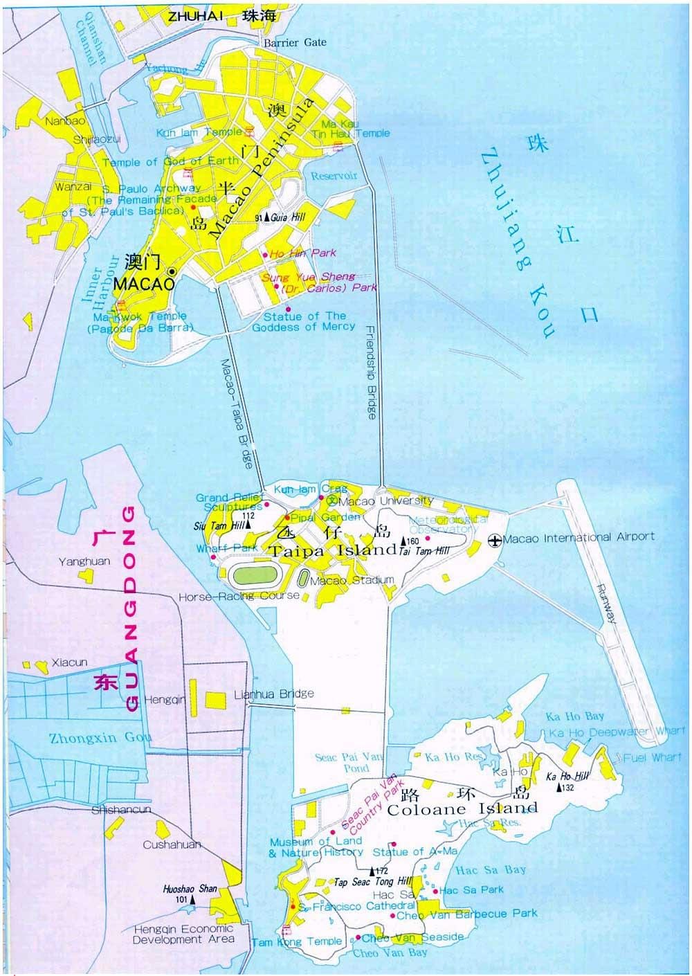 žemėlapis Macau city