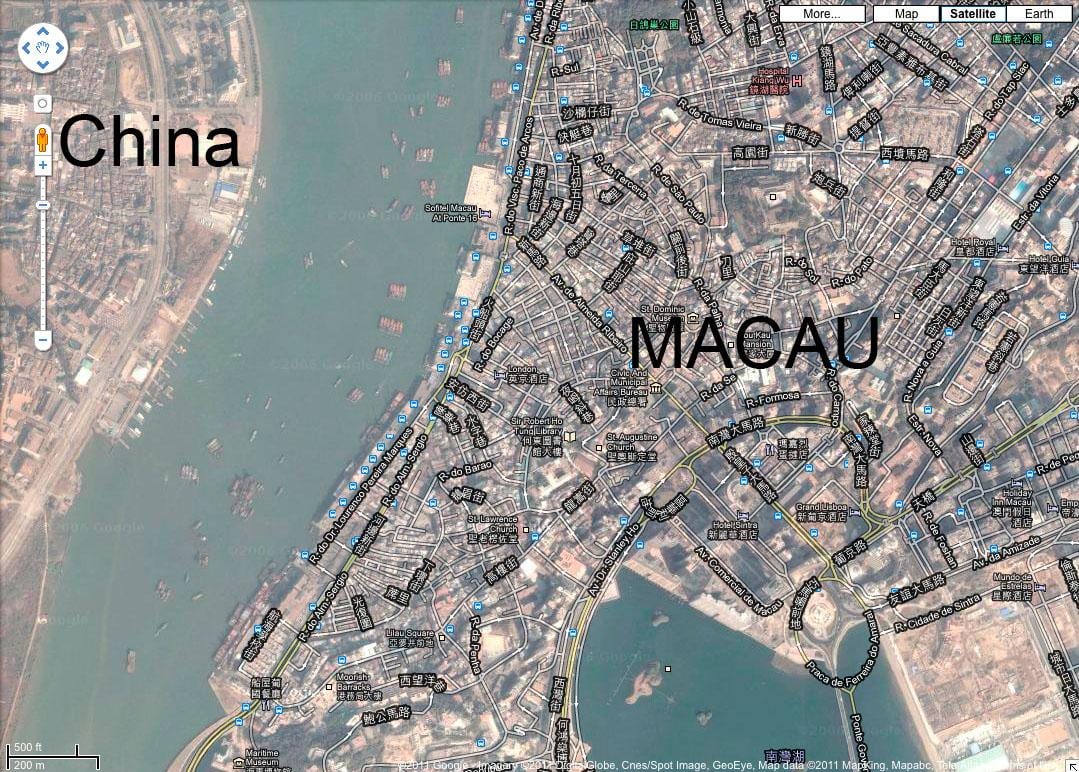 žemėlapis san malo Macau