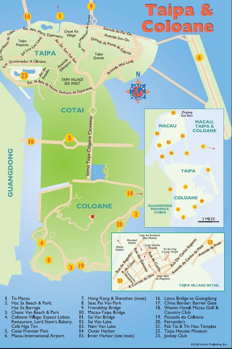 taipa Macau žemėlapyje